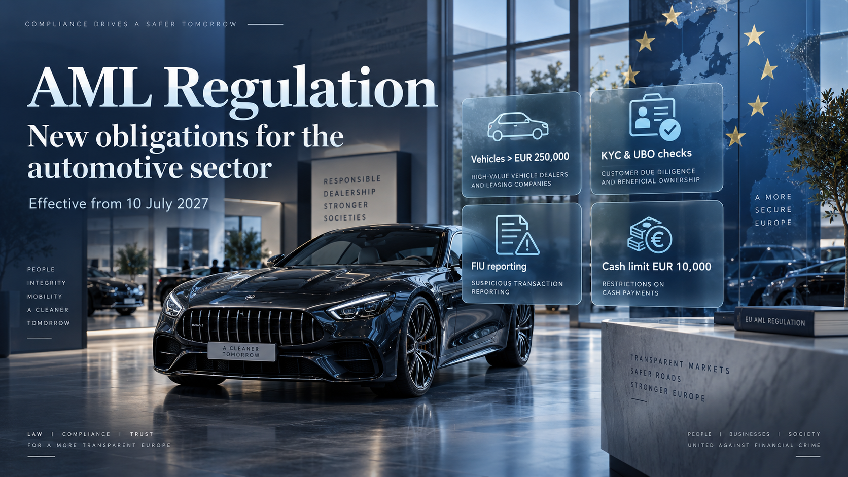 Automobile de prestige et AMLR : à partir du 10 juillet 2027, la conformité LBC/FT change de dimension